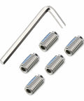 Pro Grade Stainless Steel Set Screw Kit For Kitchen Faucets And One Handle Lavatory, Includes 5 Screws And Hex Wrench, 304 Stainless