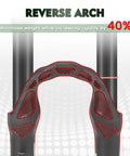 Close-up of 24 Inch Mountain Bike Front Fork with Air Suspension, 120mm Travel, featuring a reverse arch for enhanced rigidity.