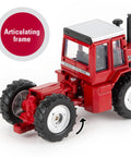 Scale Model Massey Ferguson 4880 4WD Diecast Tractor Toy For Kids One Sixty Four Scale with realistic cab windows and articulating frame