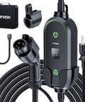 Portable Level One and Level Two EV Charger ETL Certified 12 and 16 Amp 110 to 240 Volt with 25 Foot Extension Cable NEMA Plugs