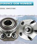 Premium Quality Fresh Pair Of Front Wheel Bearing Hub Assemblies For Tesla Model 3 And Model Y AWD with reference OEM numbers.