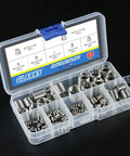 Stainless Steel Thread Inserts Kit 84 Pcs Set For Thread Repair M3 To M12 7 Sizes Helicoil Type Coiled Wire Sleeves 304 Stainless Steel