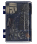 Accessory case for 12V Max Cordless Rotary Tool Kit With 1.5Ah Battery Pack Renewed, displaying organized tool attachments.