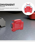Slick Automatic Aerosol Fire Extinguisher With Smart Sensor Detection strong adhesive backing compact design ready for cars trucks boats.