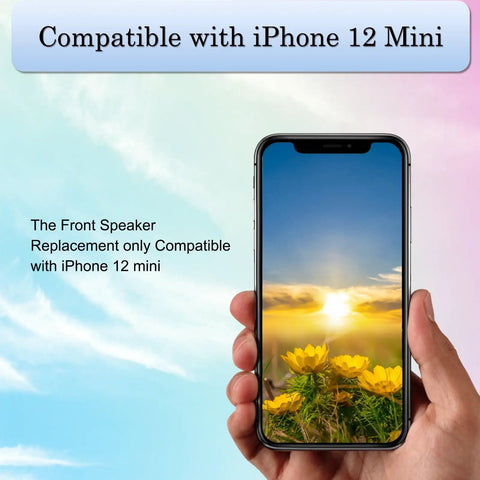 Iphone 12 Mini Earpiece Speaker Replacement Kit DIY Friendly With Flex Cable Ear Speaker And Proximity Sensor Assembly For Models A2176 A2398 A2399 A2400 Easy Install And Durable Replacement For Crisp Calls, shown with compatibility notice