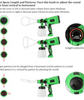 Electric Paint Sprayer For Walls Ceilings And Fences With 800ml Cup 3 Spray Patterns Horizontal Vertical Circular DIY Fence Sprayer with adjustable nozzle and length control knob