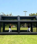 Inflatable Baseball Hitting Cage With Blower For Backyard Practice, Portable Batting And Pitching Tent, 20Ft L x 10Ft W x 10.5Ft H, Black