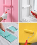 Six Inch Mohair Paint Roller Covers With Sturdy Frame Kit Including Ten Extra Covers For Wall Painting Projects Featuring One Quarter Inch Nap in diverse colors and uses.