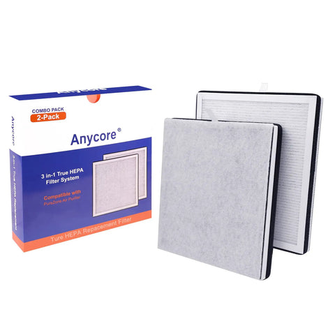 Two Pack Replacement Filter For PEAIRPLG PureZone Air Purifier Compatible with visible box and filter set