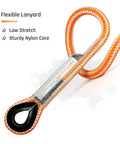 Arborist Positioning Lanyard for Tree Climbing, Built Tough Heavy Duty Half Inch Polyester Rope, flexible low stretch design.