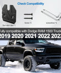 Sun Visor Repair Kit For RAM 1500 2019-2023 And Dodge Ram 1500 Accessories with tools and compatibility chart