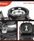 Front Right Wheel Bearing and Hub Assembly with ABS for Chevrolet Colorado 2004-2008, GMC Canyon 2004-2008, Isuzu i-280 2006, i-290 and i-370 2007-2008, 6-Lug, Speed Sensor Included, close-up details