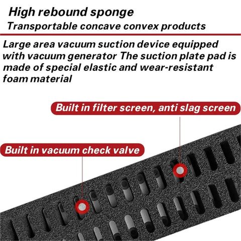 Heavy Duty Robot Arm Vacuum Gripper With Rectangular Sponge Suction Cups Handling Wood And Stone Like A Dream While Delivering Legit Automation Performance That Keeps Your Palletizing Workflow Running Smooth As Butter