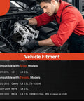 Mechanic installing Alternator Replacement 2.5L For 2012 2015 Toyota Camry 2.5L RAV4 2009 2012 Scion tC 2011 2016 12V CW Rotation