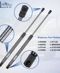 Heavy Duty Front Hood Lift Supports Gas Springs For 2017 Through 2022 Ford F 250 F 350 F 450 F 550 Super Duty Replacement