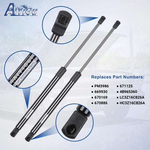 Heavy Duty Front Hood Lift Supports Gas Springs For 2017 Through 2022 Ford F 250 F 350 F 450 F 550 Super Duty Replacement