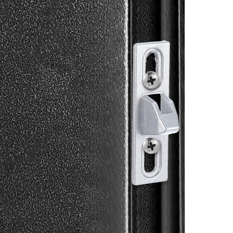 Close-up of 2 Pcs Sliding Door Latch Replacement Kit For Sliding Glass Doors, Screen Doors, And Patio Gates With Mounting Screws