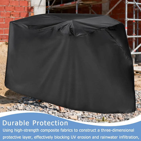 All Weather Heavy Duty Cement Mixer Cover Built Tough With Waterproof Oxford Fabric Shield Dustproof Rain Guard For Road Repair And Construction Sites Portable Mud Mixer Protector To Keep Equipment Clean