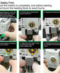 Instructional steps for installing 2 Pack A1 Mini And A1 Hotend Kit With 0.4mm Hardened Steel Nozzle on a 3D printer.
