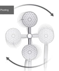 Awaken Two In One Multifunction Shower Kit With Rotating Rail Adjustable Showerhead And Handshower 1.75 GPM Polished Chrome pivoting