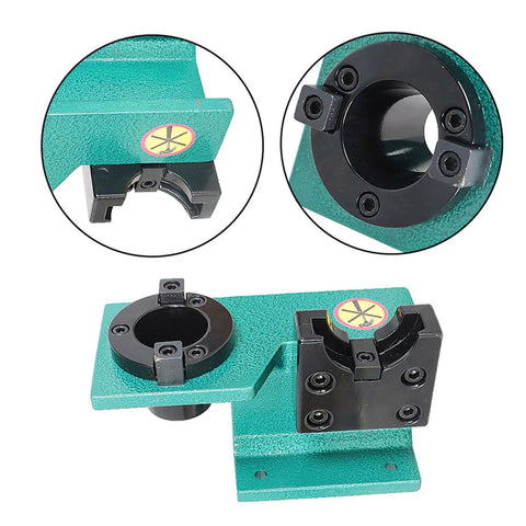CAT40 Tool Holder Tightening Fixture Universal CNC Clamp For Precise Machining, Aluminum Alloy Construction, tool holder seen from above