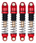 Dry Maintenance Free 28.5mm Aluminum RC Shocks for 1/30 Axial SCX30 K10 Jeep Wrangler Ford Bronco Upgrades Red No Oil Damping