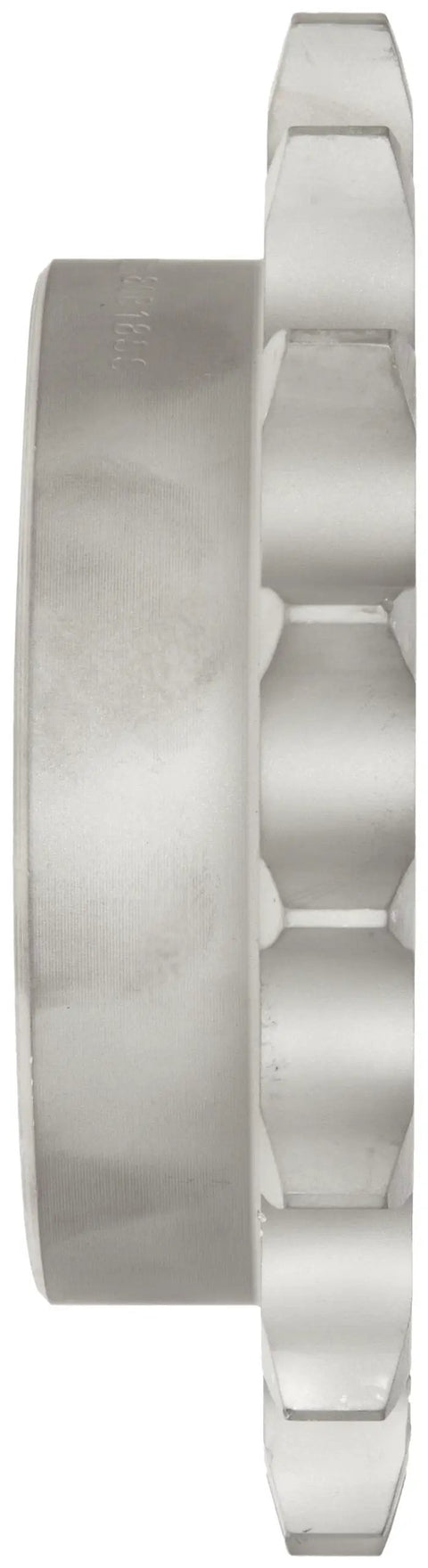 Top Shelf Stainless Steel Roller Chain Sprocket For Series 80 Drive featuring 40 teeth with a Type B hub, viewed from side.