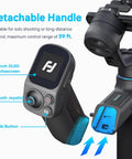 Scorp Mini 3 Pro Gimbal Kit With AI Tracking Built In Display Detachable Remote Handle showing control features