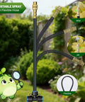 230Ft Drip Irrigation Kit With Quick Connect PE Tubing featuring adjustable spray, flexible hose, and misting emitters