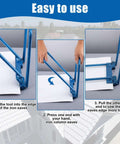 Demonstration of Rugged Tough As Nails Eaves Seam Locker Tool for Standing Seam Metal Roofs, showing usage steps