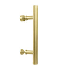 Interior Sliding Barn Door Hardware Madison Pull 12 Inch Brushed Gold Finish For Wood Interior Doors Includes All Parts And Accessories