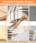 2025 Upgraded Drywall Anchors Kit With Screws, 200 Pcs Self Drilling Sheetrock Anchors And 100 Pcs Screws shown with compatible materials
