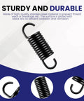 10 Pack 2.5 Inch Stainless Steel Extension Springs For Furniture Replacement Tension Springs For Recliners And Sofas Heavy Duty