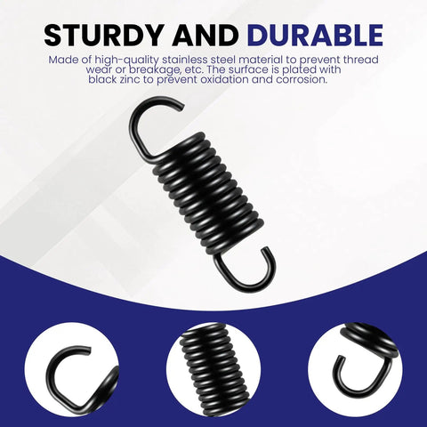 10 Pack 2.5 Inch Stainless Steel Extension Springs For Furniture Replacement Tension Springs For Recliners And Sofas Heavy Duty