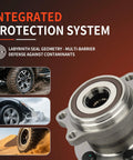 Rear Wheel Hub And Bearing Assembly For Subaru Legacy And Outback 2005 Through 2009 With ABS Encoder, showing integrated protection system
