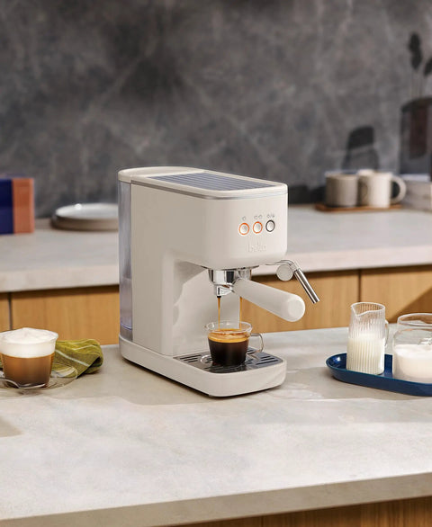 20 Bar Slim Espresso Maker With 1300 Watt Pump And 360 Degree Steam Wand For Silky Microfoam brewing espresso, countertop, compact design