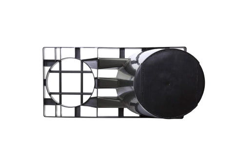 Top view of Post Anchoring Solution SD1 Set Of 5 for fence posts and hand rails on segmental retaining walls, code compliant sleeve.