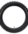 Honda Dirt Bike Tire And Inner Tube Set Front 2.50-14 Rear 3.00-12 Fits XR70 XR70R CRF70 CRF110 KLX110 DRZ110 PW80 TTR90 YZ50 YZ60 Baja Pit Bikes Off Road Ready Durable Tread Grippy Ride Simple Install All Terrain Performance, shown is the rugged texture of the dirt bike tire.