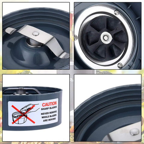 Milling Blade Replacement For Nutribullet 600W And 900W Blenders showing flat extractor grinder blade details