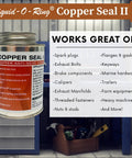 High Temp Copper Anti Seize Lubricant 1800F For Spark Plugs Exhaust Manifolds Bolts And Brakes Prevents Seizing And Corrosion USA Made 8oz Multi Purpose Assembly Lubricant That Works Like A Champ jar on shelf