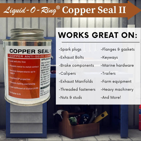High Temp Copper Anti Seize Lubricant 1800F For Spark Plugs Exhaust Manifolds Bolts And Brakes Prevents Seizing And Corrosion USA Made 8oz Multi Purpose Assembly Lubricant That Works Like A Champ jar on shelf