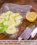 Heavy Duty Vacuum Sealer Bags Go To Food Storage, Pre Cut 4x6 Inch Sealable Bags, Boil Safe To 280F, Freezable, Reusable And Resizable