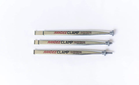 Versatile Clamp Extension Wrench For Tight Spaces And Quick Nut And Bolt Grips That Holds Nuts From Turning, Compresses Gas Lines And Hose Clamps, Easy To Use Extension Tool Handee displayed in a row.