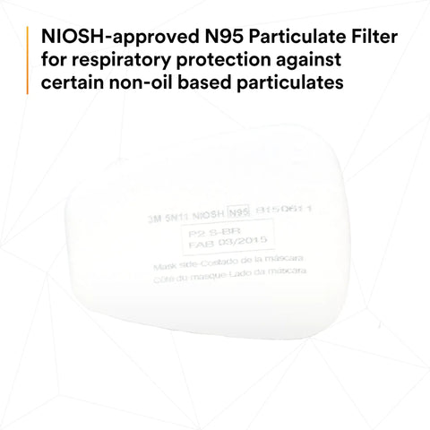 N95 Respirator Filter 5N11 Disposable For Non Oil Based Particulates NIOSH Approved visible with product details