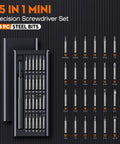 Grab And Go 27 In 1 Magnetic Precision Screwdriver Set For MacBook Laptop Phone Watch Glasses Ring Doorbell And Electronics A Handy Mini Repair Tool Kit Gift For Men with 25 steel bits and case