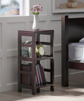 Open Display Two Tier Ladder Shelf For Living Room Den Office And Bedroom With Modern Yet Practical Bookshelf near bed
