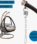 Heavy Duty Porch Swing Springs 2 Pack 750Lbs Each Total 1500Lbs Capacity For Ceiling Mount Indoor Outdoor Hammock Chair Suspension