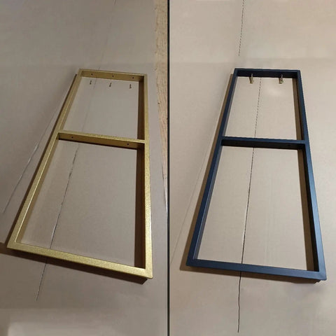 Legit Heavy Duty Floating Shelf Brackets Two Tier Industrial Pipe Wall Mount Brackets Built Like A Tank With Rust Resistant Finish showing gold and black variations.