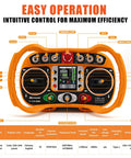 Remote control for Heavy Duty Electric Skate Dolly With Lifting Function, showing joysticks and buttons for machinery transport