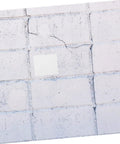 Wall with crack concealed using 12 Piece Vinyl Patch Kit For Wall Repair Self Adhesive Patches For Cracks Holes And Blemishes Quick Install